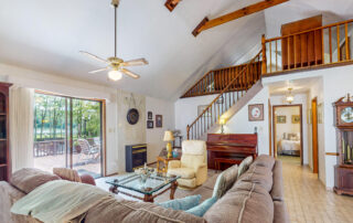 Living Room with View into the Loft -- 1077alimeda